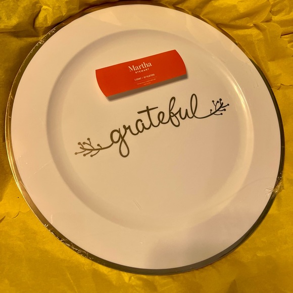 Martha Stewart Holiday Martha Stewart 6 Inch Grateful Plates Poshmark